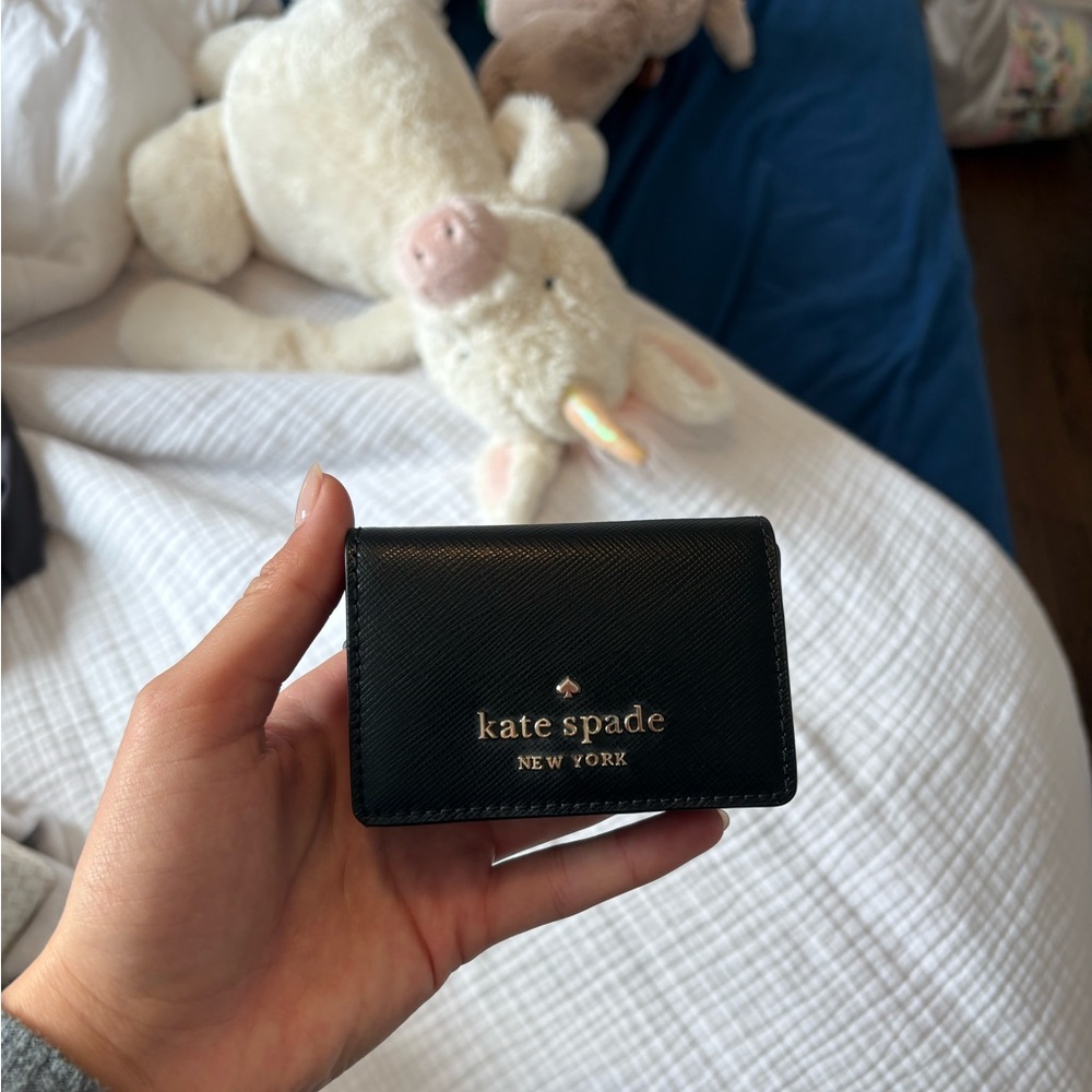kate spade Black Saffiano Leather Wallet